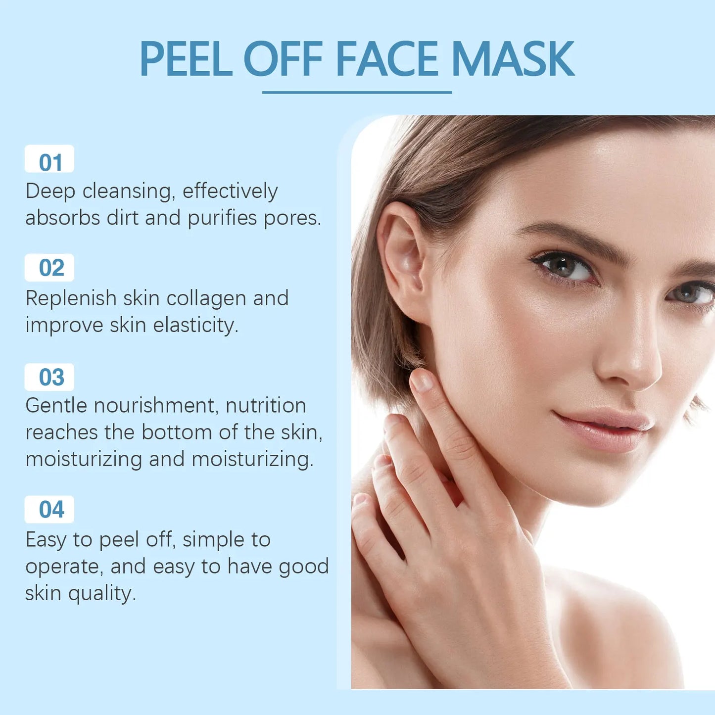 Bamboo Charcoal Blackhead Remover Mask Deep Cleanig Purifying Shrink Pores Cream Oil Control Exfoliator Peel Mud Mask Skin Care