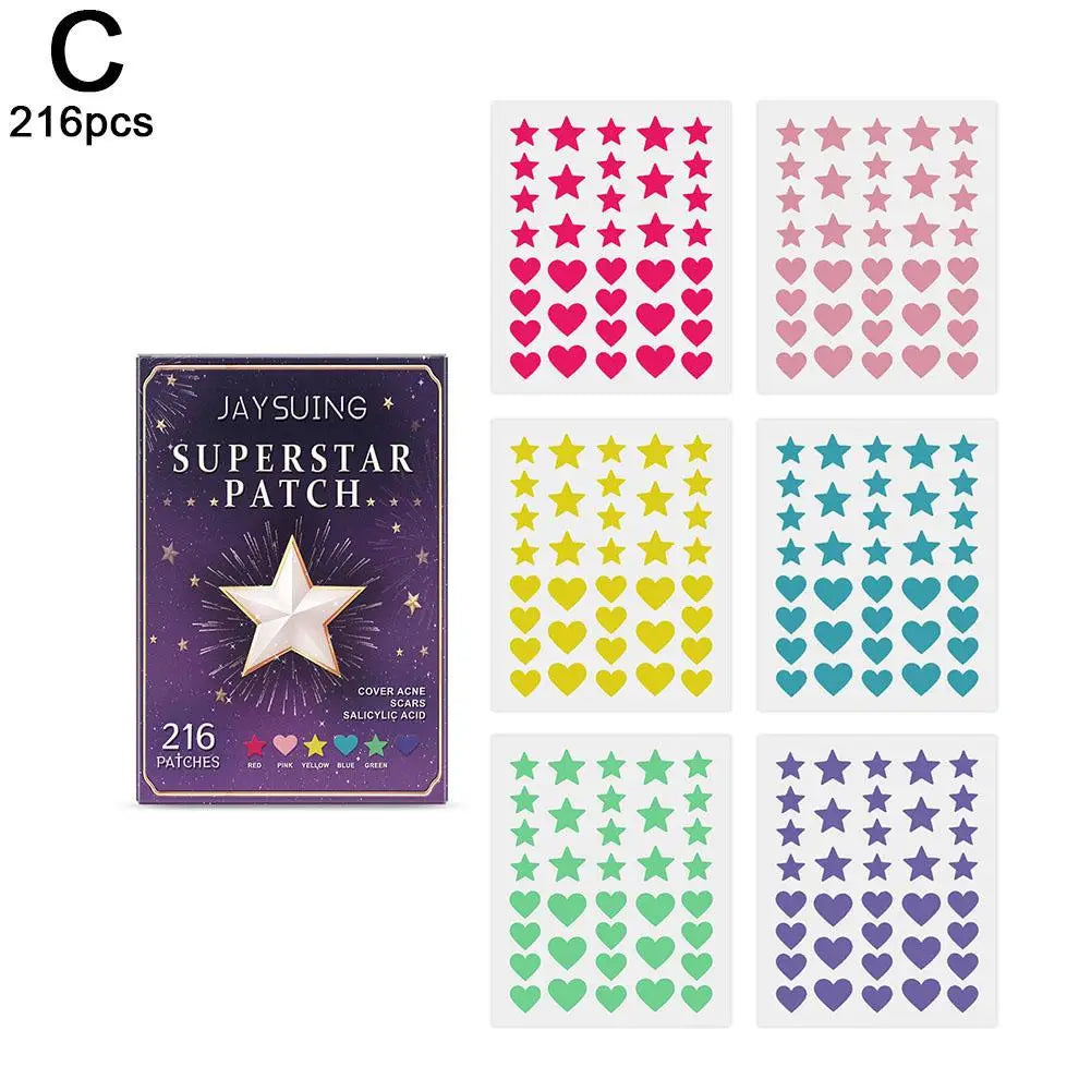 200pcs Star PE Pimple Patch Acne Invisible Acne Removal Stickers Originality Concealer Face Spot Beauty Skin Care Makeup Tools