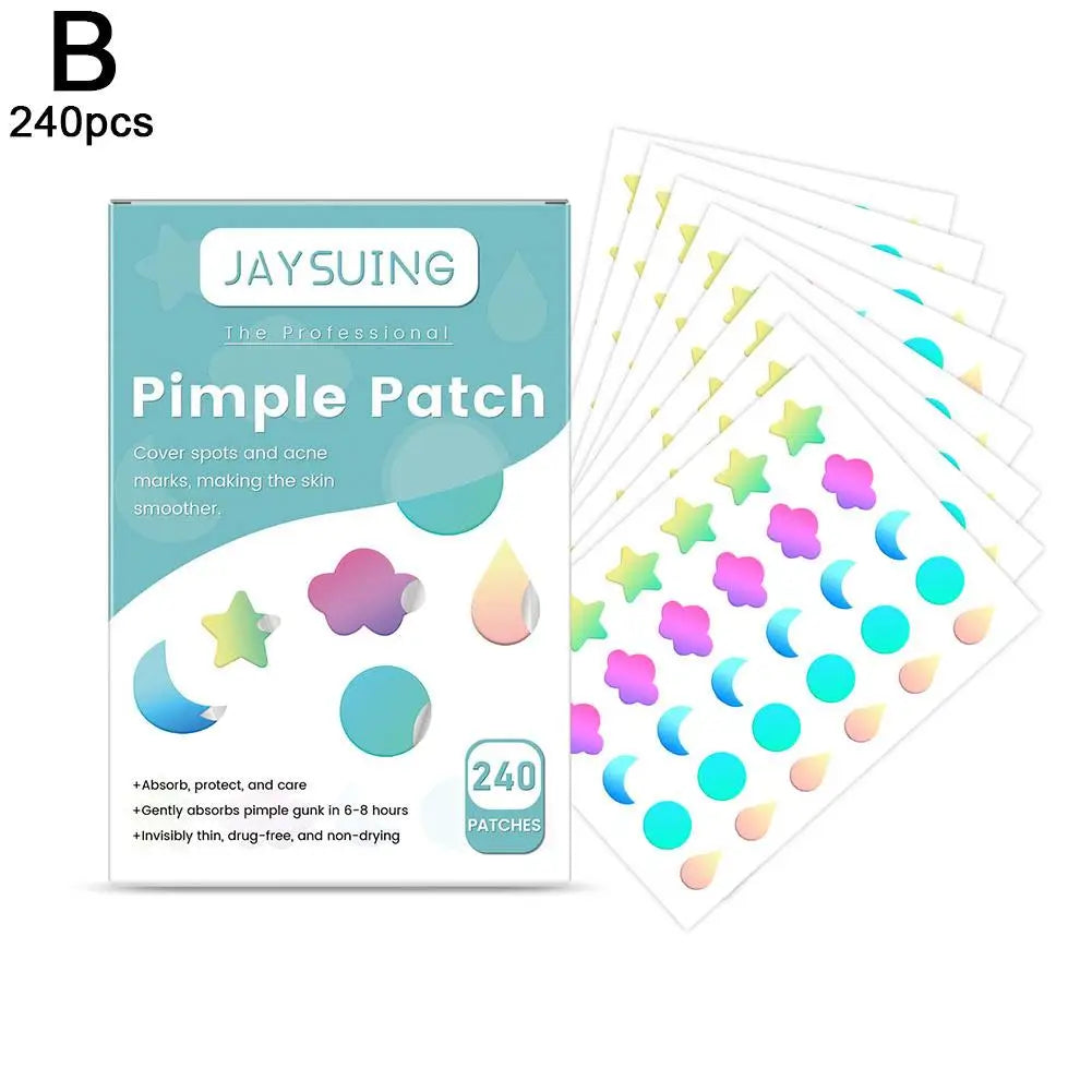 200pcs Star PE Pimple Patch Acne Invisible Acne Removal Stickers Originality Concealer Face Spot Beauty Skin Care Makeup Tools