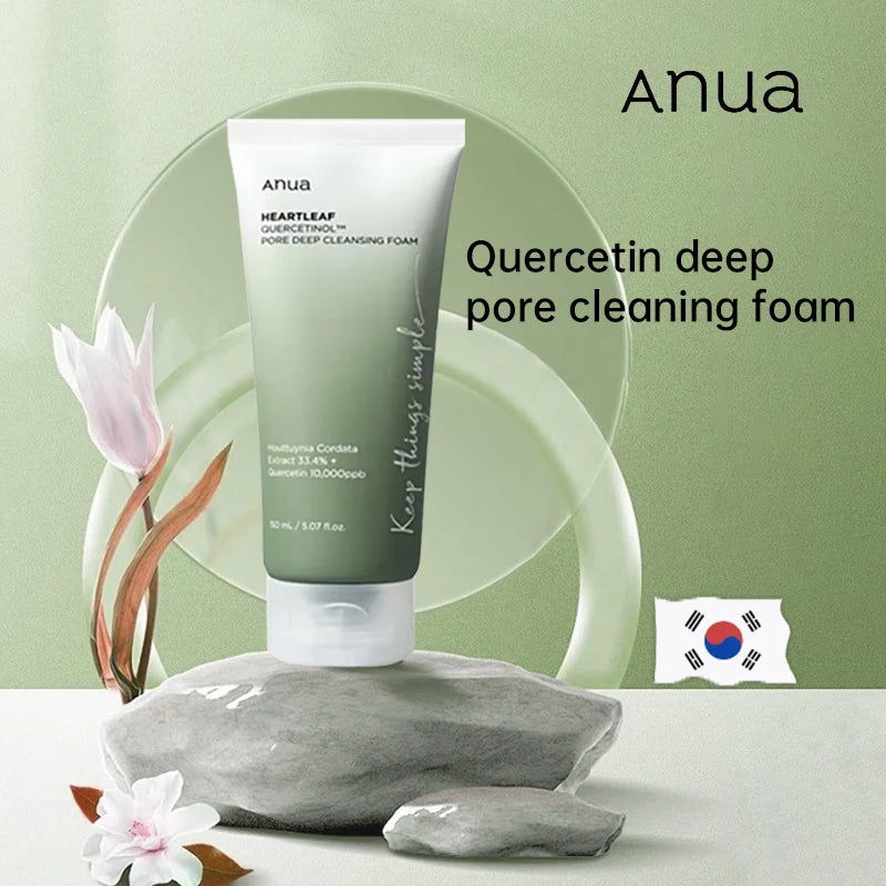 Anua Skin Care Set Heartleaf Face Wash Cleaner Foam Deep Cleaning Pore Control Makeup Cleansing Oil Korean Original Skincare Set