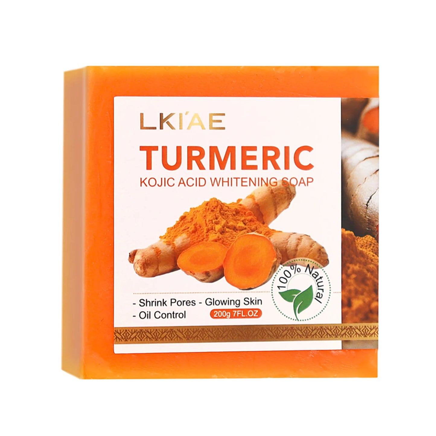 Natural Turmeric Whitening Body Wash, Deeply Clean Skin, Remove Dark Spot, Pimple, Acne, Smooth Skin, For Face & Body Soap Bar