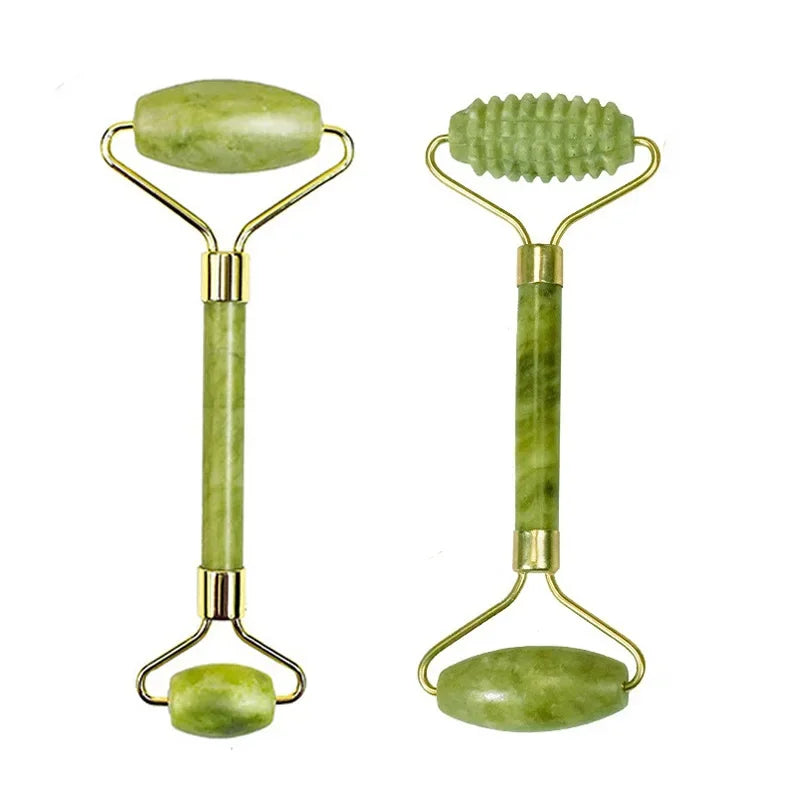 Natural Jade Roller Massager for Face Roller facial liftting Anti-wrinkle Gua Sha Jade Stone Face Massager Beauty Skin Care Tool