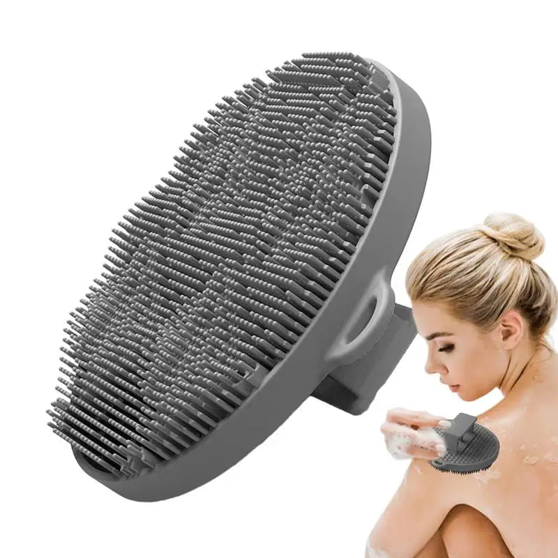 Silicone Body Scrubber | Shower Scrub Brush | Soft Silicone Body Brush Wash Bath Shower Brush