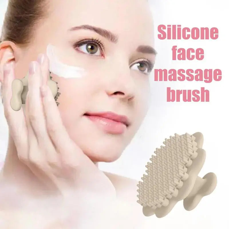 Silicone Face Scrub Skin Friendly Silicone Facial Brush Massage Portable Face Exfoliator Deep Cleaning Face Wash Scrubber Skin