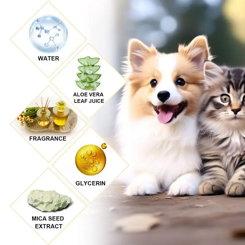 Shampoo For Dogs 100ml Anti Itch Dog Shampoo Natural Gentle Pet Grooming Dog Body Wash Deep Cleansing Puppy Shampoo For