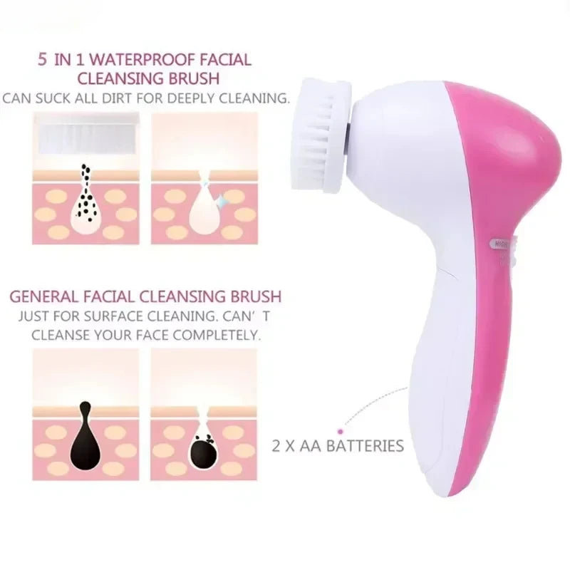 Facial Cleanser Pore Cleanser Face Massager Deep Electric Cleansing Brush Pore Cleaner Blackhead Remover Skin Beauty Care