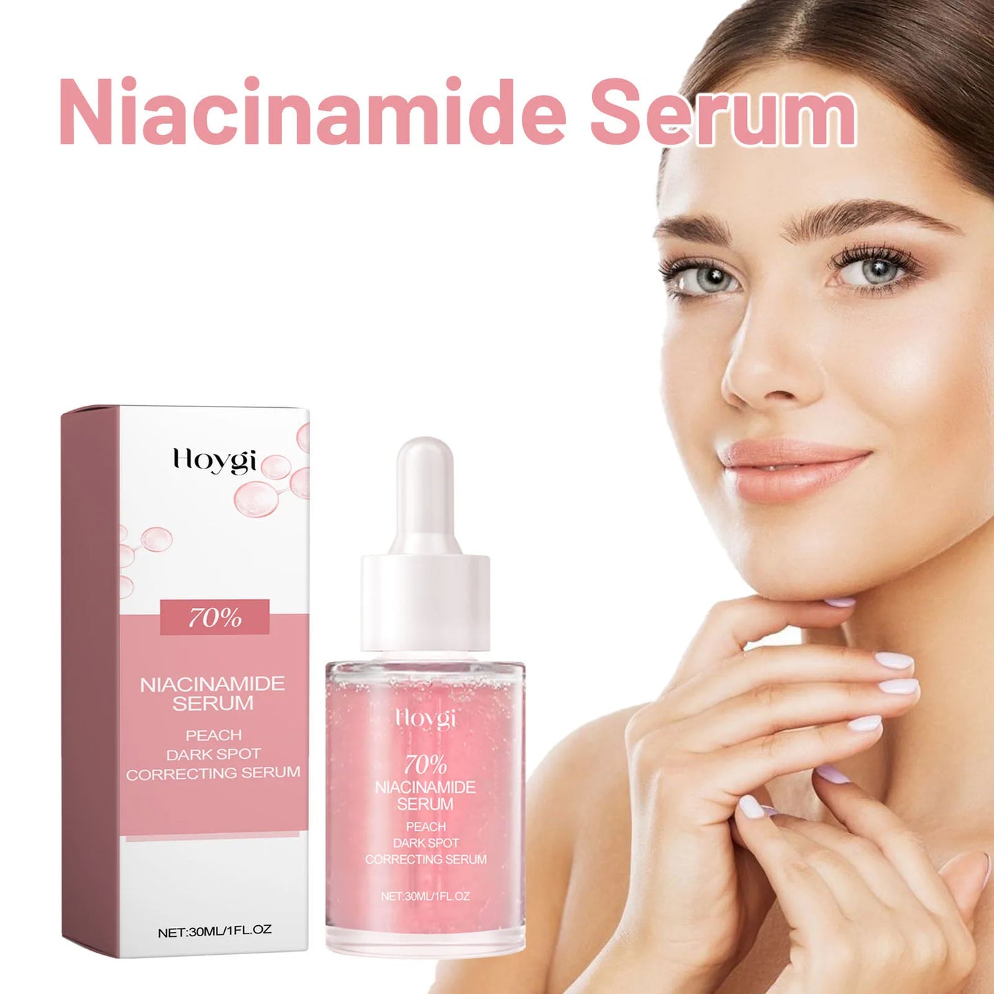 Niacinamide Serum Melanin Removal Fade Melasma Dark Spots Corrector Shrink Pores Hyaluronic Acid Moisturizing Korea Skin Care