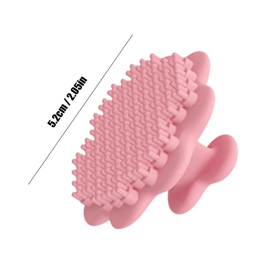 Silicone Face Scrub Skin Friendly Silicone Facial Brush Massage Portable Face Exfoliator Deep Cleaning Face Wash Scrubber Skin