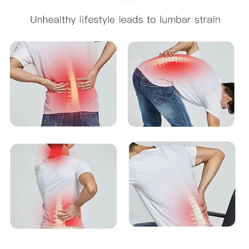 Adjustable Back Stretcher & Lumbar Support – Pain Relief & Posture Corrector for Lower Back