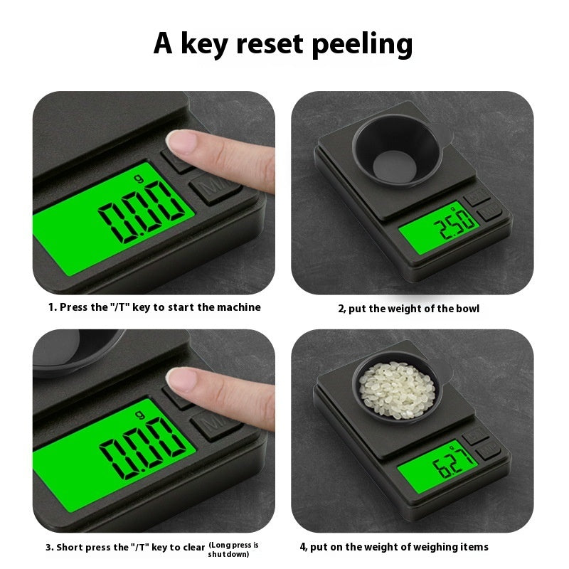 Electronic Scale Baking Mini Jewelry Scale 001 Gram Measuring Scale Portable Pocket